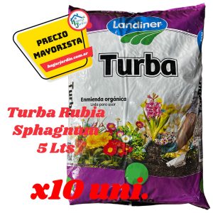 Turba Rubia Sphagnum 5Lts x10 uni