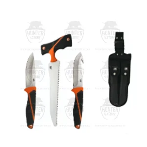 Kit 3 Cuchillos para caza con Funda de Cinturon