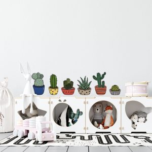 Vinilo Decorativo Floral Little Cactus