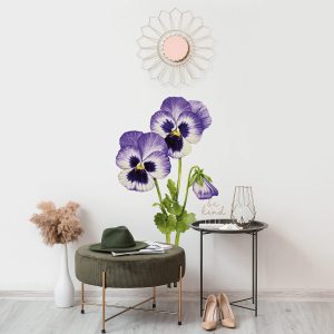 Vinilo Decorativo de Flores Rosadas