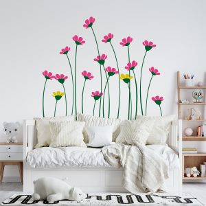 Vinilo Infantil de Flores Coloridas