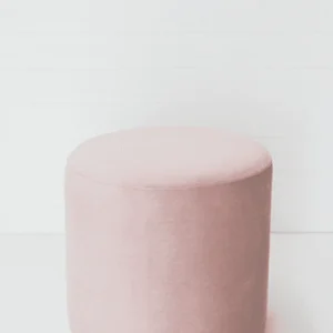 Oslo Puff en Terciopelo Palo de Rosa