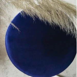 Oslo Puff en Terciopelo Azul